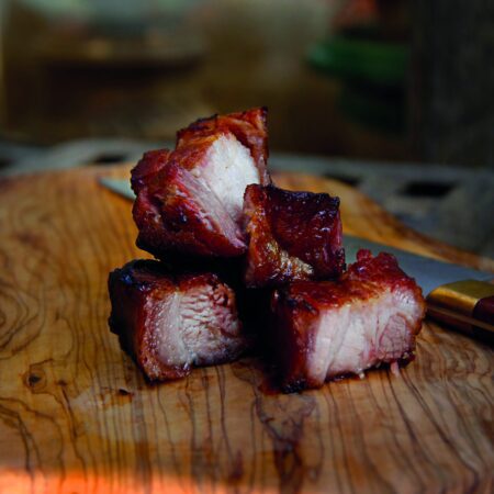 Cider cured pork belly by Brown & Forrest's Somerset Smokery