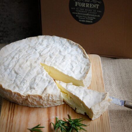 Whole smoked Brie from the Somerset Smokery
